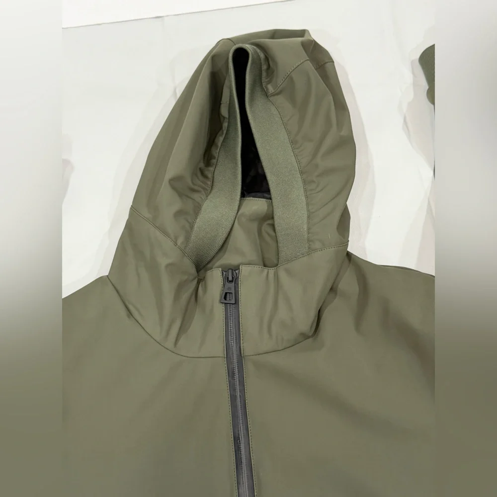 Olive Green Men's Windbreaker Jacket